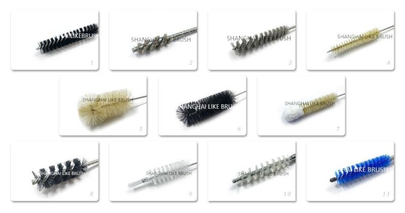 Small Nylon Bristle Medical Tube Cleaning Brushes