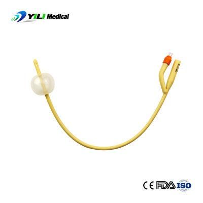 Hospital Equipment 2 Way Catheter Balloon Inflation Medical Foley Catheter