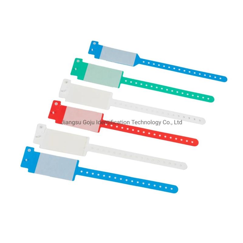 Disposable Plastic Hospital Medical Baby Shield Wristband with Barcode