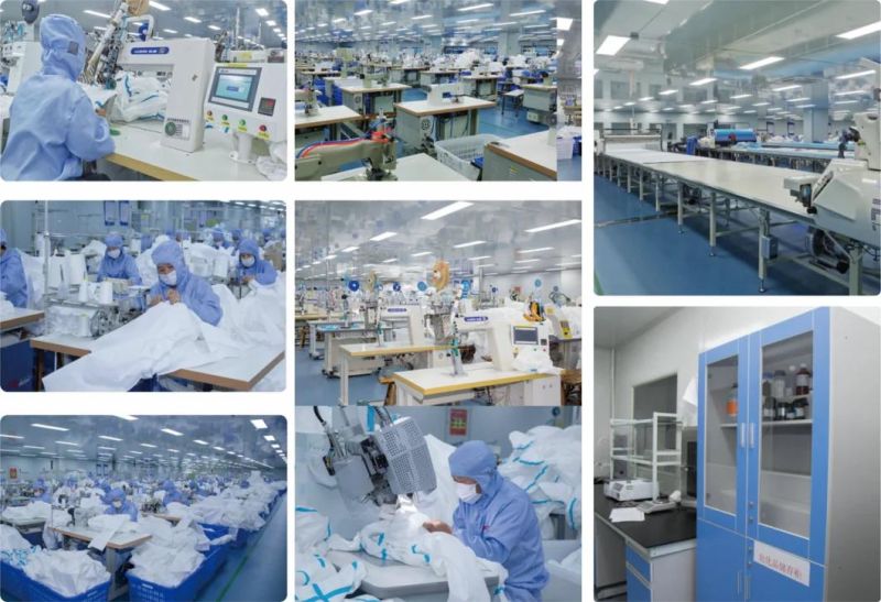 Eo Sterilization Disposable Protective Clothing Factory with Shoe Cover