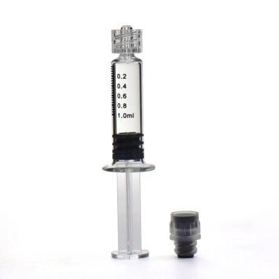 Custom Logo Packaging Distillate Oil Prefilled Luer Lock Concentrates Syringes Oil Glass Syringe1ml