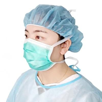 Non-Woven 3 Ply Surgical Mask Disposable Surgical Face Mask with Tie on