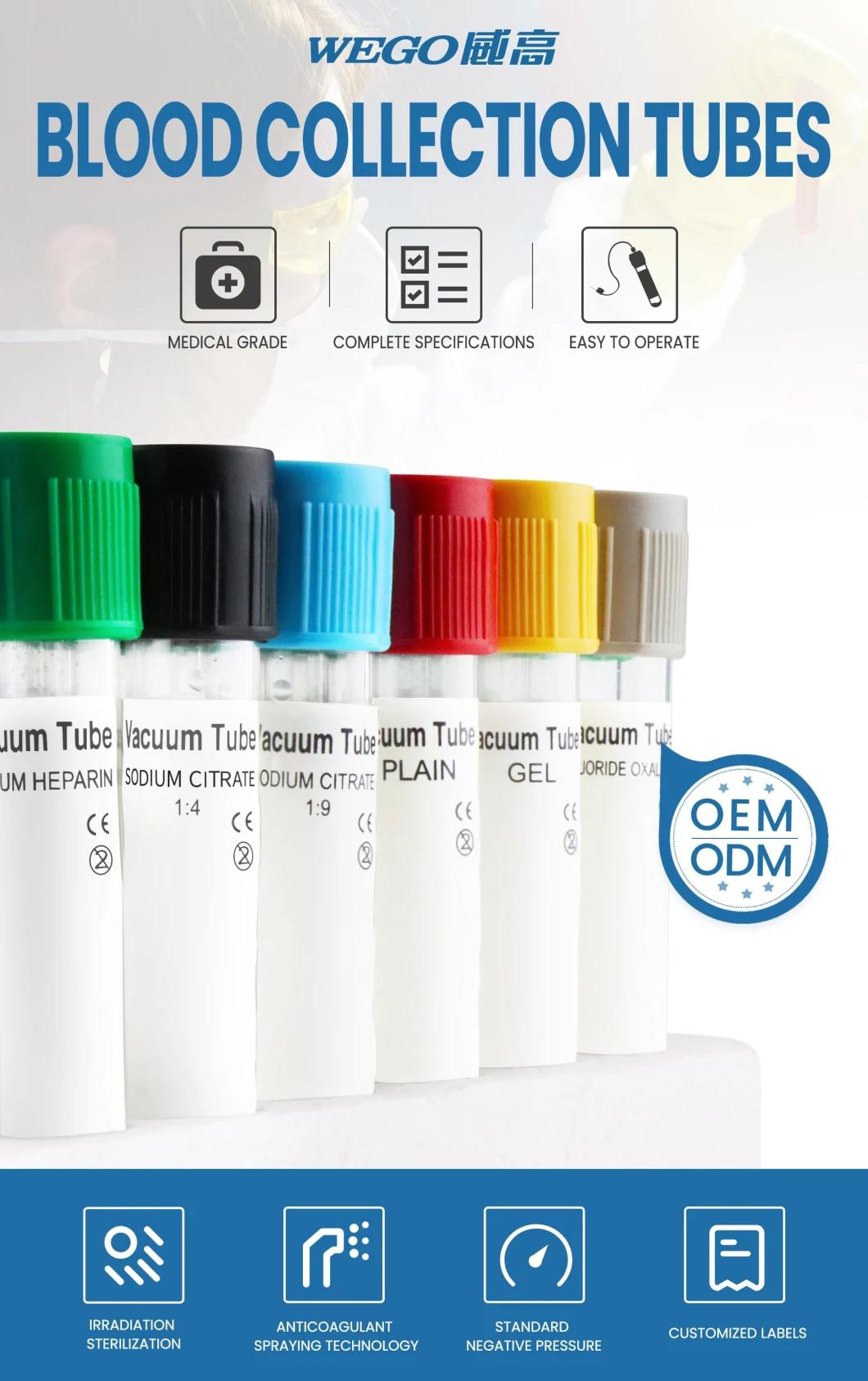 Medical Supplies Colorful Irradiate Vacuum Blood Collection Tube Blood Vacutainer