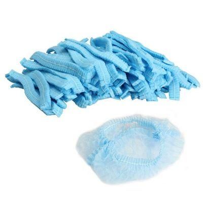 Good Quality Blue Disposable Bouffant Head Mob Cap