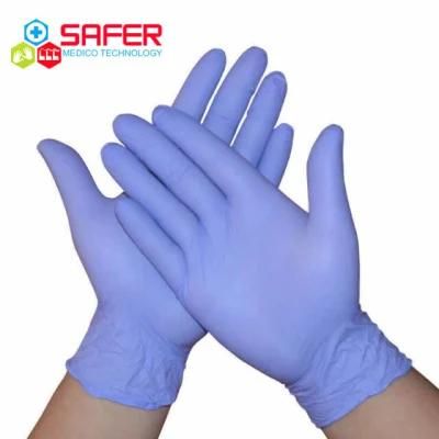 Disposable Examination Violet Nitrile Gloves From Malaysia