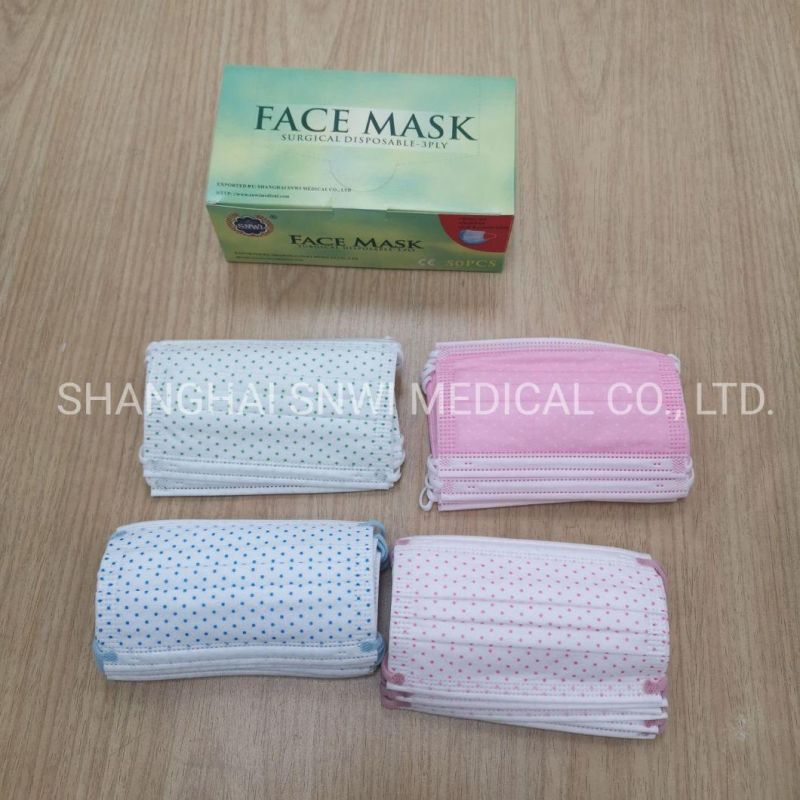 Medical Disposable Earloop Protective Face Mask Used in Hospital