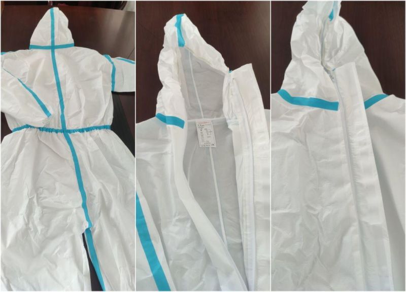 Disposable Protection Chemical Protective Microporous Non-Woven Coverall