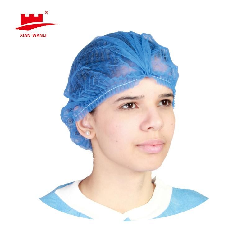 Disposable Surgical Nurse Cap 21′′ Single or Double Elastic Nonwoven Clip Cap