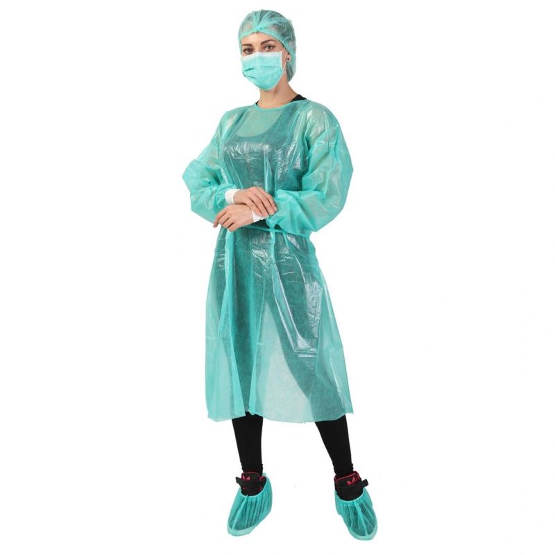 AAMI Level 123 Surgical Gown Film PPE Isolation Gown and High Quality SMS Non-Woven Coverall