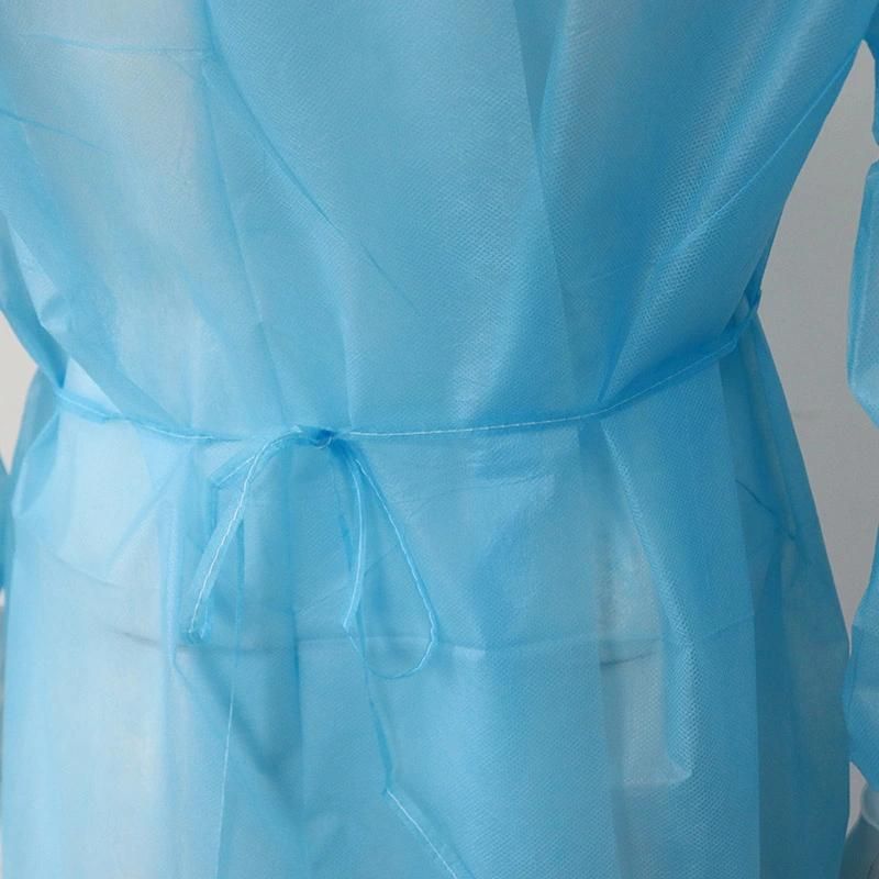 Green Surgical Gown Disposable Surgical Gown with Elastic Cuff