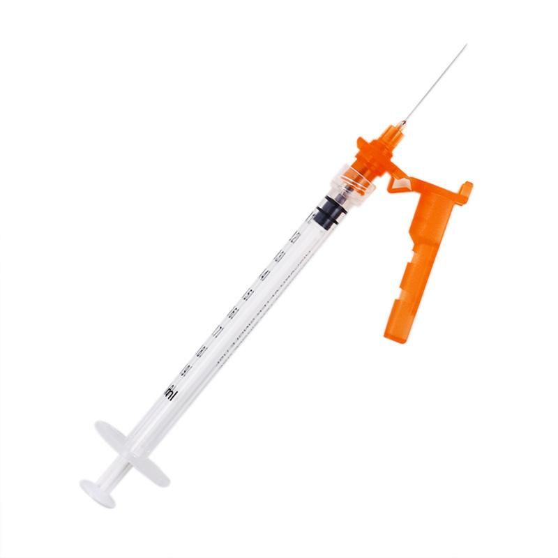 High Standard Medical Safety Needles Plastic 25g 1inch Syringe