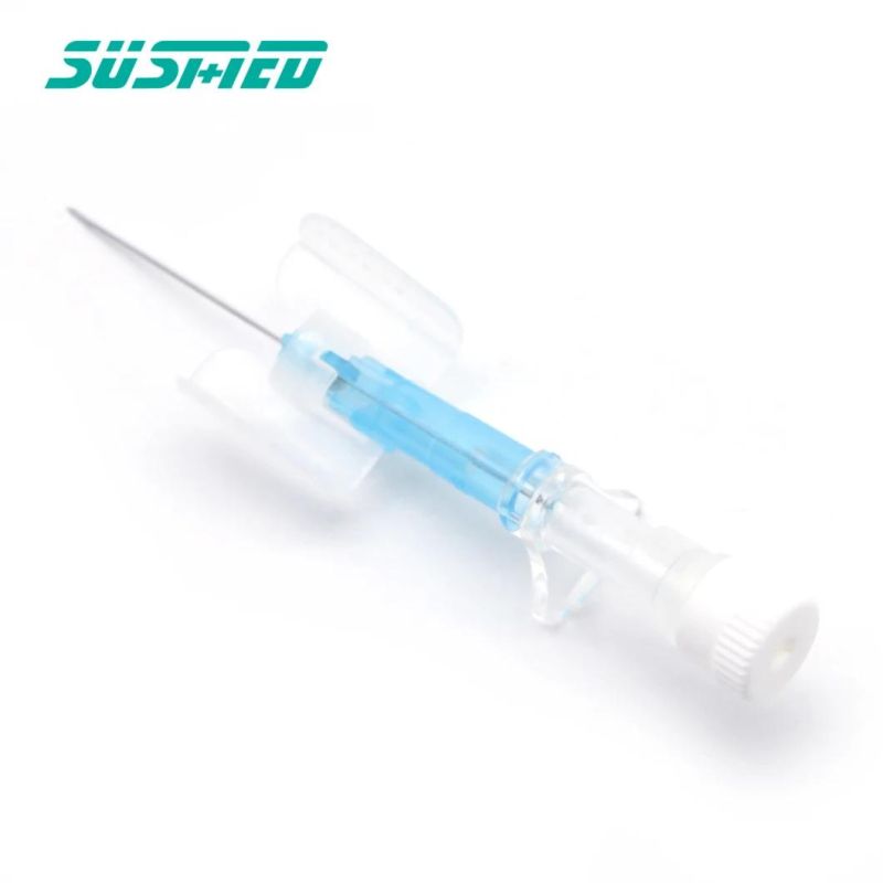 Medical Different Sizes and Color IV Cannula with Injection Port