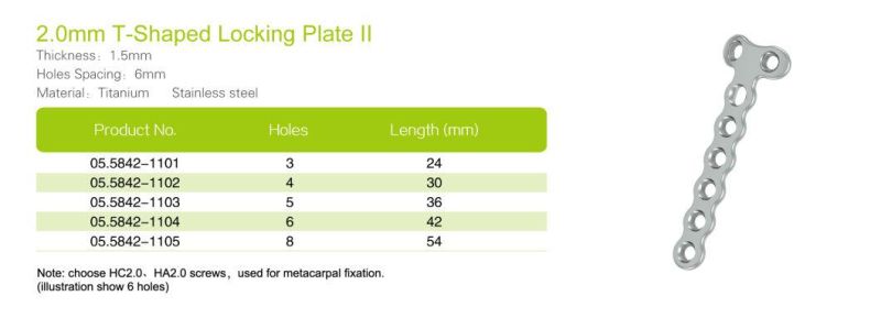 OEM Implant Mini Locking Plate Medical Supply Medical Equipment