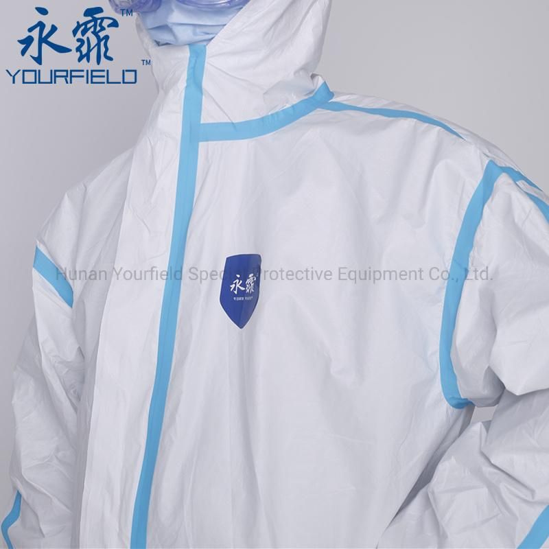 in Stock Disposable Sterile Hospital Coverall Surgical Medical Safety Protective Clothing