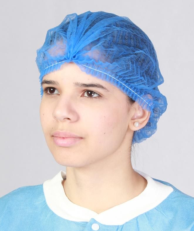 Hospital Doctor Cap Disposable PP Non Woven Balaclava Cap / Ninja Hood, with Elastic Band