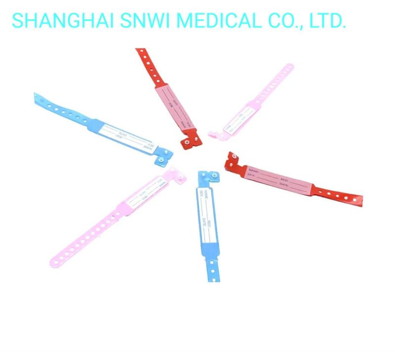 ID Wristband for Medical PVC Baby Child Identification Bracelet with Card Insert