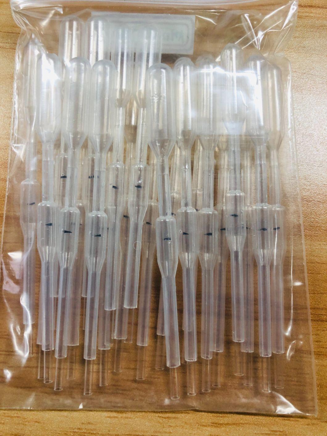 Medical (LDPE) Fingertip Blood Collection 75UL Glass Transfer Capillary Pipette (Kit)