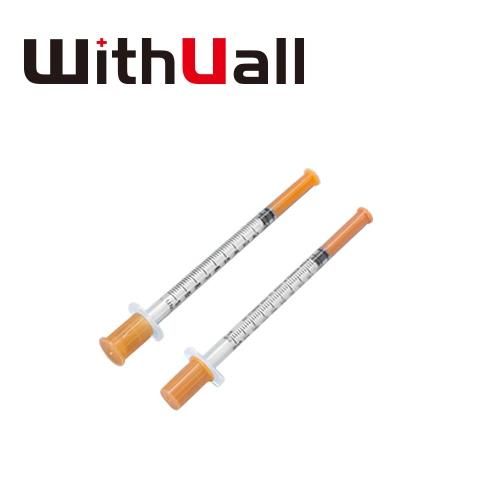 Safety Professional High Quality with Fixed Needle U-100 U-40 0.5ml/1ml Insulin Syringe