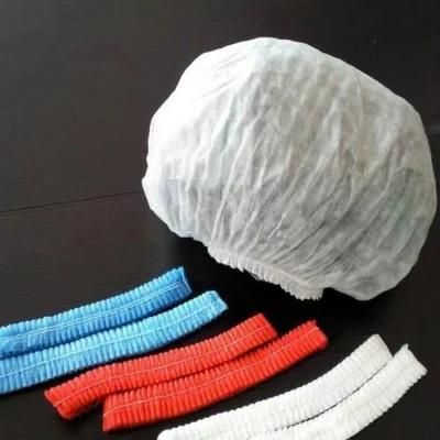 Disposable PP Nonwoven Clip Cap for Food Industry