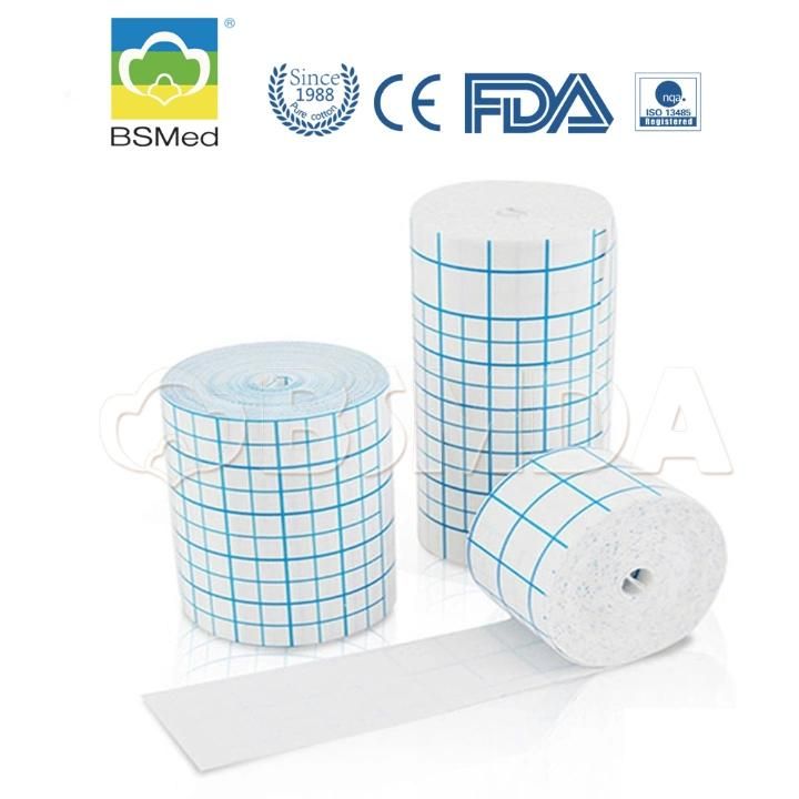 Hypoallergenic Spunlanced Non Woven Fixing Tape Cover Roll Pre Wrap Wound Dressing Tape Roll