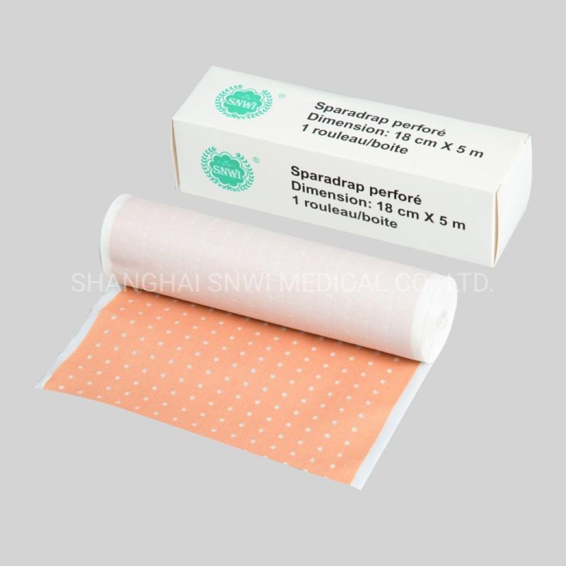 Medical Supply Products Non-Toxic Pyrogen Free Nnon-Sterile Medical Adhesive Drilled Plaster