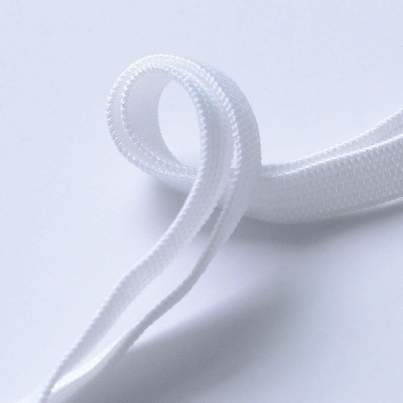 Factory Supply 7mm Earloop KN95 N95 Round Flat White Black Colorful Elastic Earloop for Face Mask