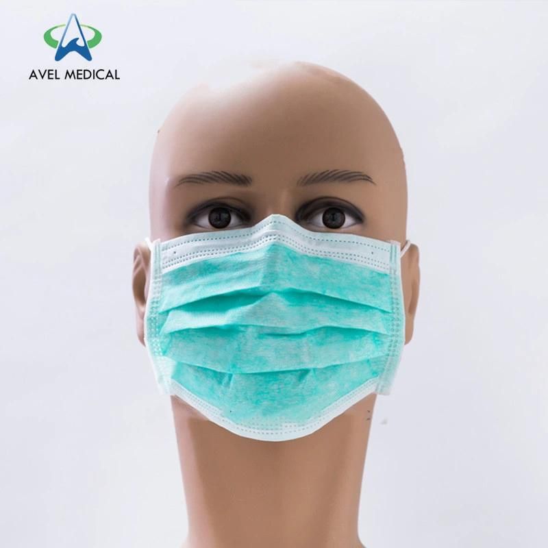 Custom 3 Ply Non Woven Fabric Earloop Disposable Face Mask FDA/En14683 Certificated Disposable Medical Use Face Mask with Earloop 3ply Disposable Hospital Use