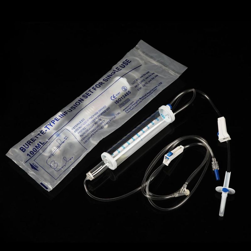 Medical Materials Sterile Burette Type IV Infusion Set