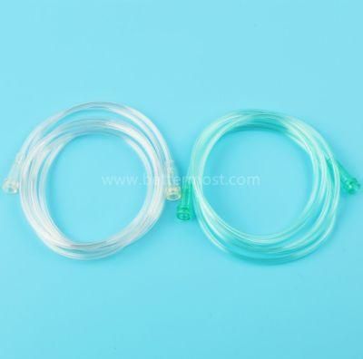 Disposable High Quality Medical Green White Color PVC Oxygen Connecting Tube