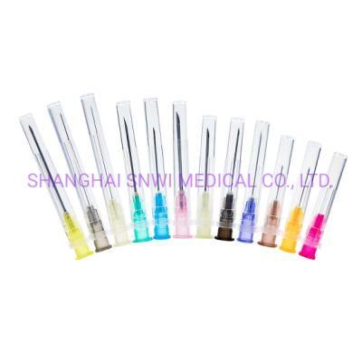 Disposable Medical Injection Stainless Steel 15g-31g Hypodermic Cannula Micro Syringe Needle with CE ISO