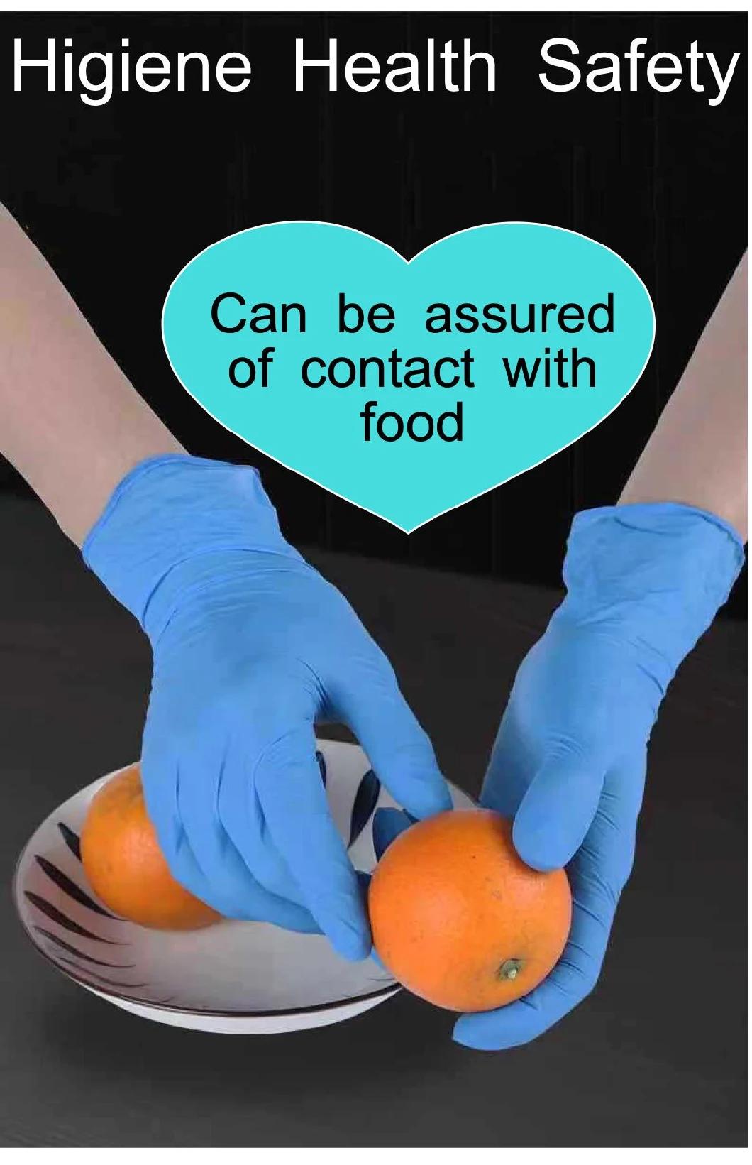 FDA CE Disposable Medical Nitrile Blend Examination Gloves