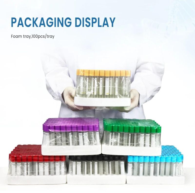 Medical Supplies Colorful Irradiate Vacuum Blood Collection Tube Blood Vacutainer