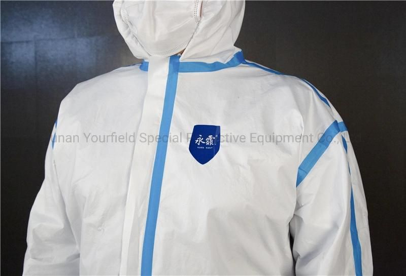 Yourfield Ce FDA Certificate Safety Disposable Medical Coverall Protective Clothing