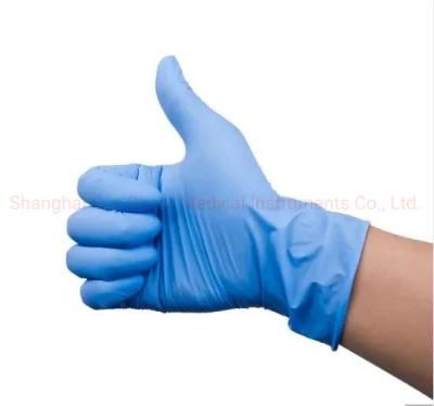 Powder Free Blue/Pink Disposable Medical / Non-Medical Nitrile Examination Gloves with CE