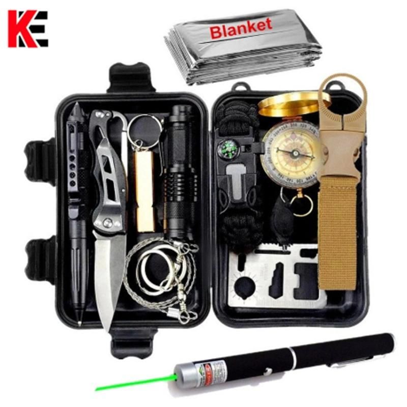 Survival Kit Travel Mini Camping Tools Aid Kit Emergency Malfunction Case