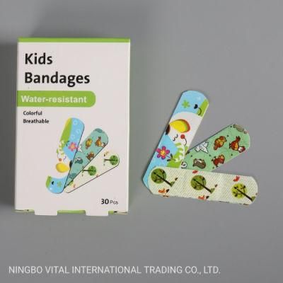 Breathable Waterproof Plastic Cartoon PE Wound Dressing Kid First Aid Plaster