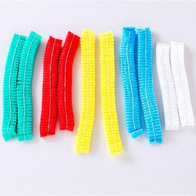 Non Woven Surgical Medical Disposable Bouffant Mob Clip Head Cap as Nurse Doctor Hair Net Cap