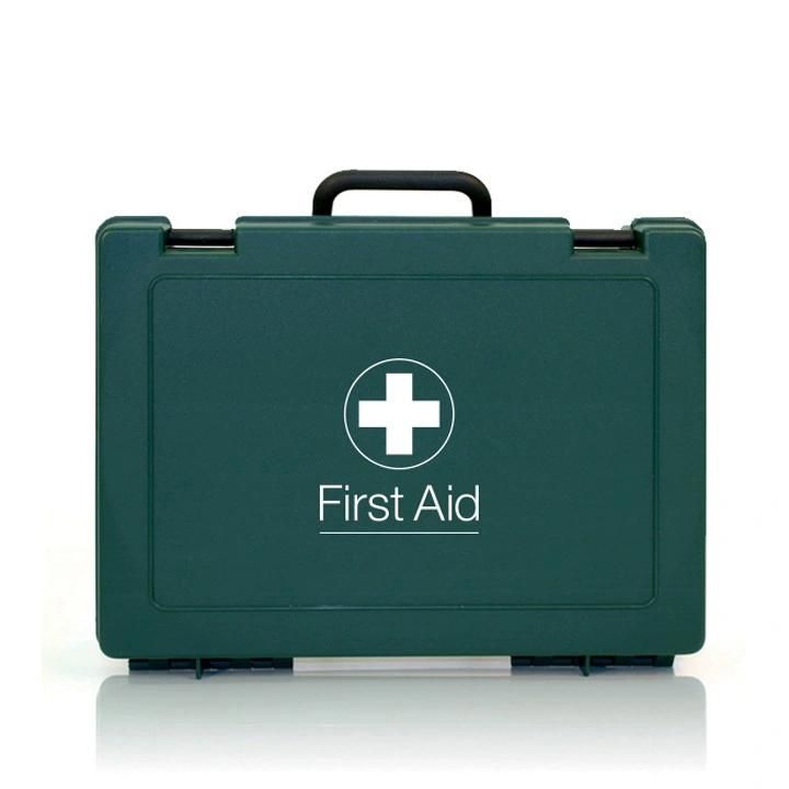 Dustproof Green Empty PP Plastic First Aid Box for Car Travel