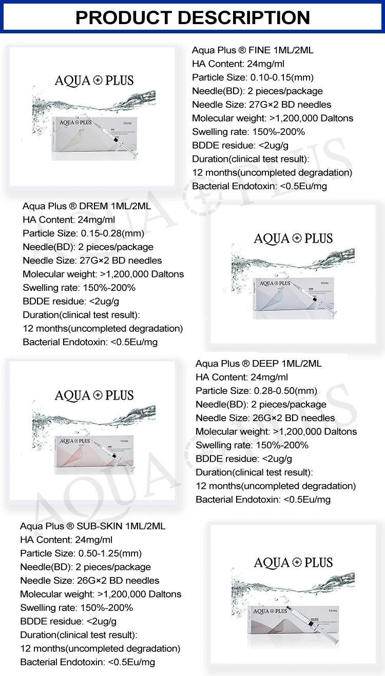 2019 Factory Sell Best Hyaluronic Acid Dermal Filler