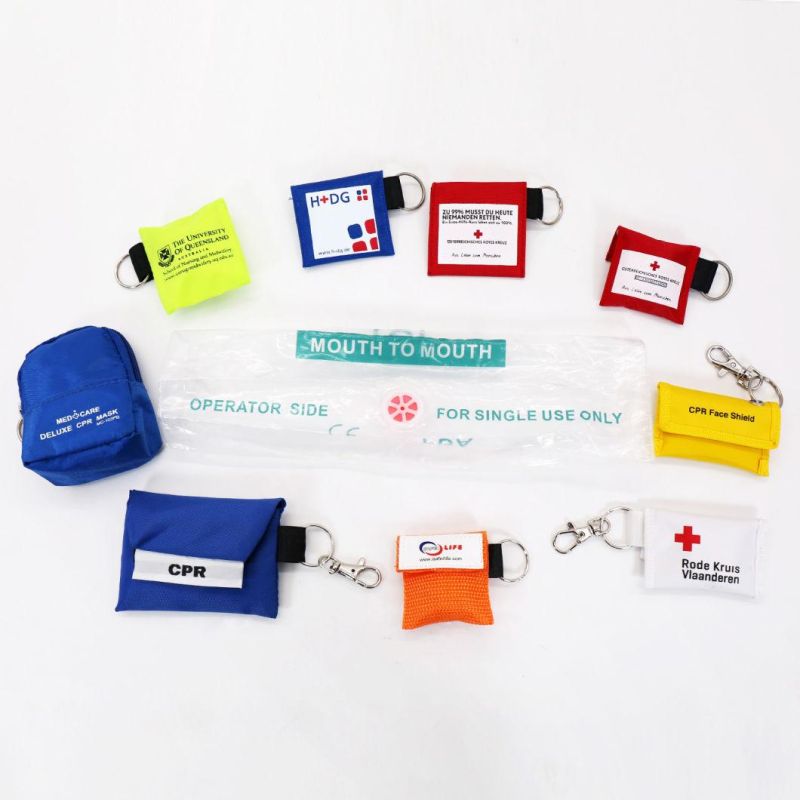 Hot Sale Keychain Training CPR Mask Pocket Face Shield