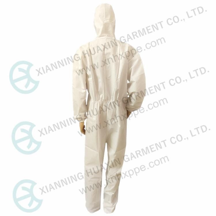 En14126 Type5b/6b Medical Microporous Personal Protective Disposable Coverall