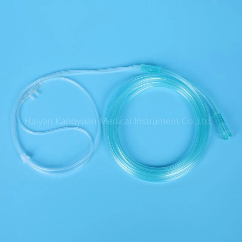 Whole Sale PVC Transparent Tube Medical Material Disposable Oxygen Nasal Cannula