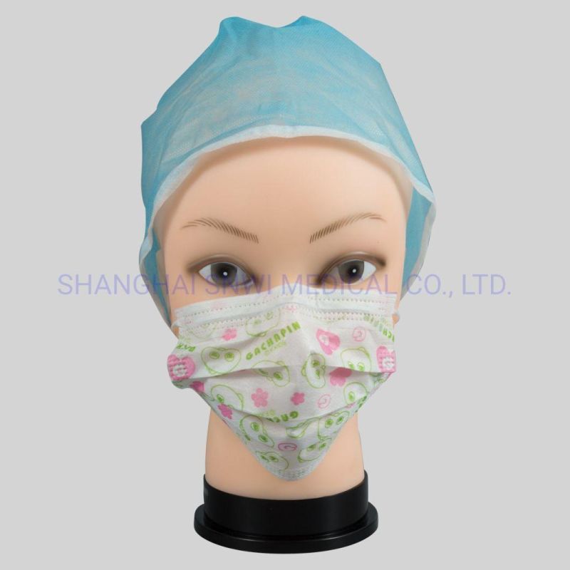 Hospital Medical Disposable Non-Woven Surgical Cap Nurse Cap Made-in-China