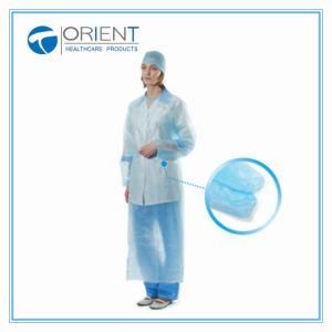 Disposable Water Resistant PP+PE Isolation Gown