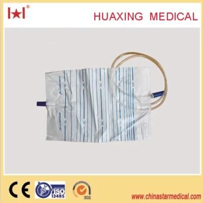 Single-Use Medical Urine Bag with Pull-Push Valve