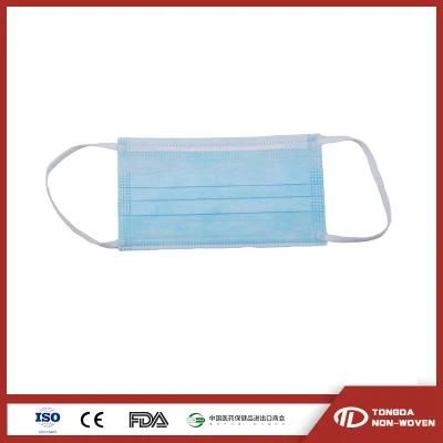 High Quality 1000PCS Carton Disposable 3ply Meltblown Non-Woven Medical Face Mask