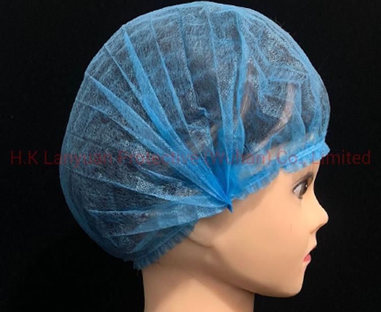 Non Woven Bouffant Nurse Disposable Clip Mob Cap