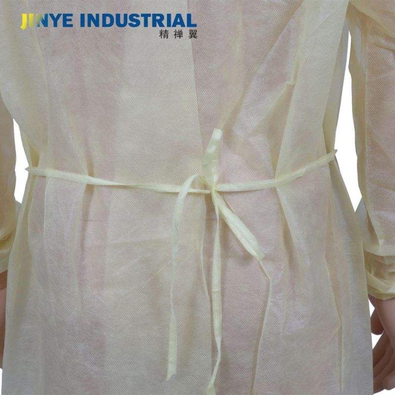 Disposable PP Non Woven Knitted Cuffs Steile/Non Sterile Isolation Gown