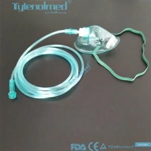 Medical Supplies Oxygen Facial Mask in Medical Grad PVC for Adult&Pediatric