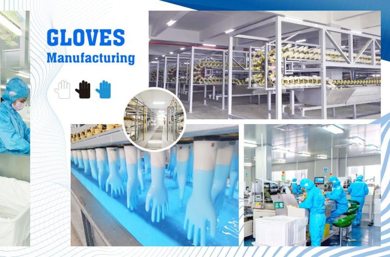 Safety Non-Sterile Hospital Work Examination Nitrile Gloves